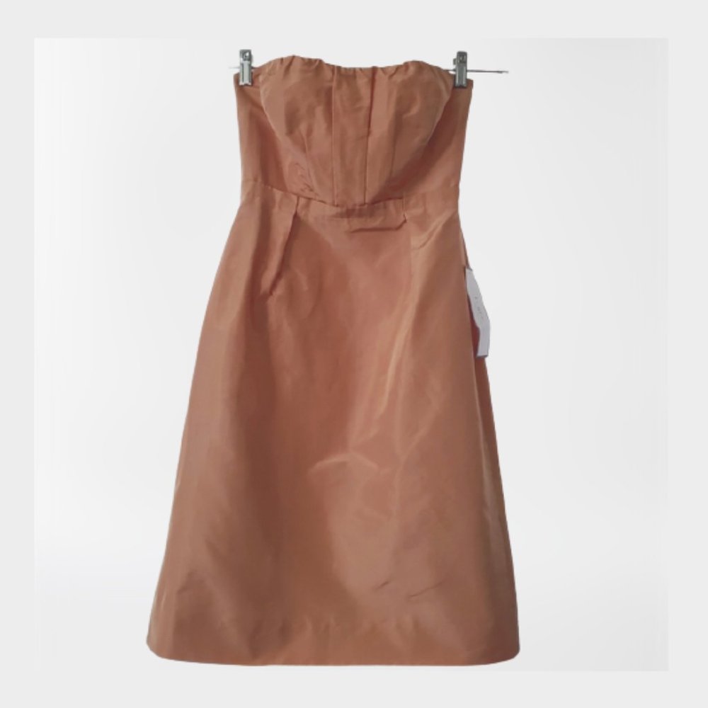 NEW J. Crew Strapless Silk Dress Size 2